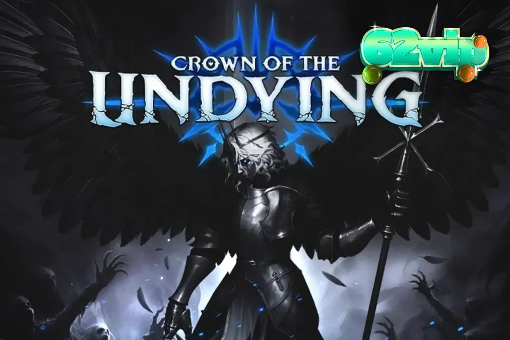 Tampilan visual slot Crown of the Undying dengan tema fantasi gelap dan simbol-simbol mistis.